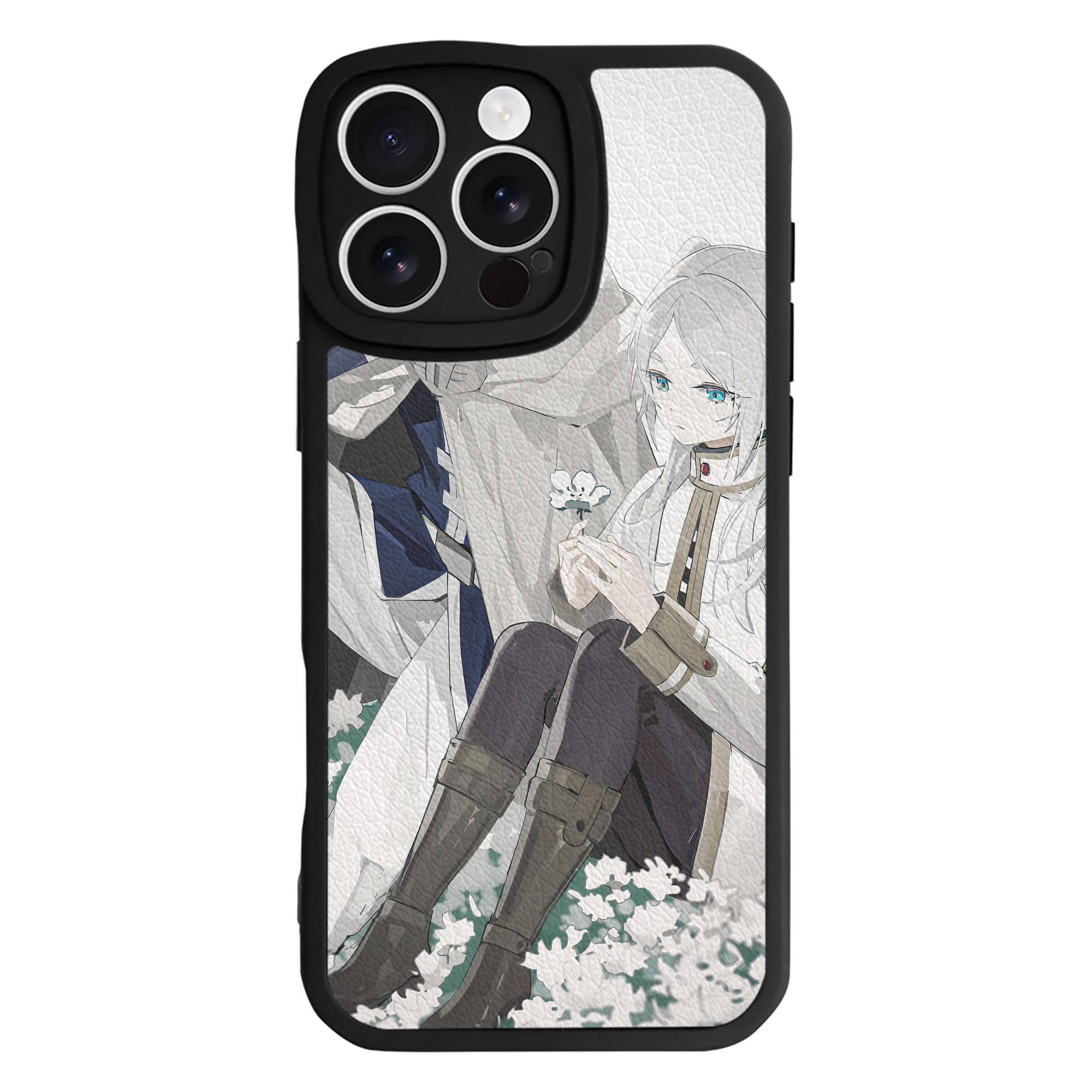 （画像用） 葬送のフリーレン Frieren 【iPhone 16シリーズ対応】シリコンスマホケース（レザー調） 材質：シリコン